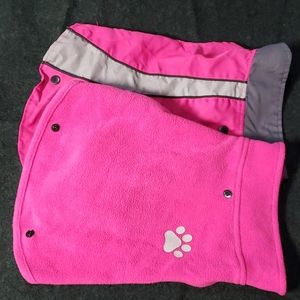 Hot Pink Nylon Reflecting Coat with Coordinating Fleece Coat for Small…